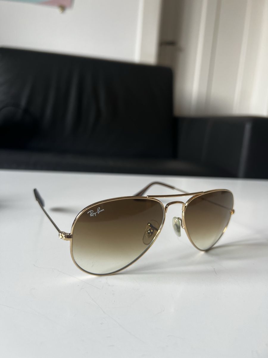 Ray-Ban Occhiali & Lenti: Ray-Ban Aviator Sonnenbrille braune Gläser mit Etui – Usato da Bern venduto da leo_lnw8 3