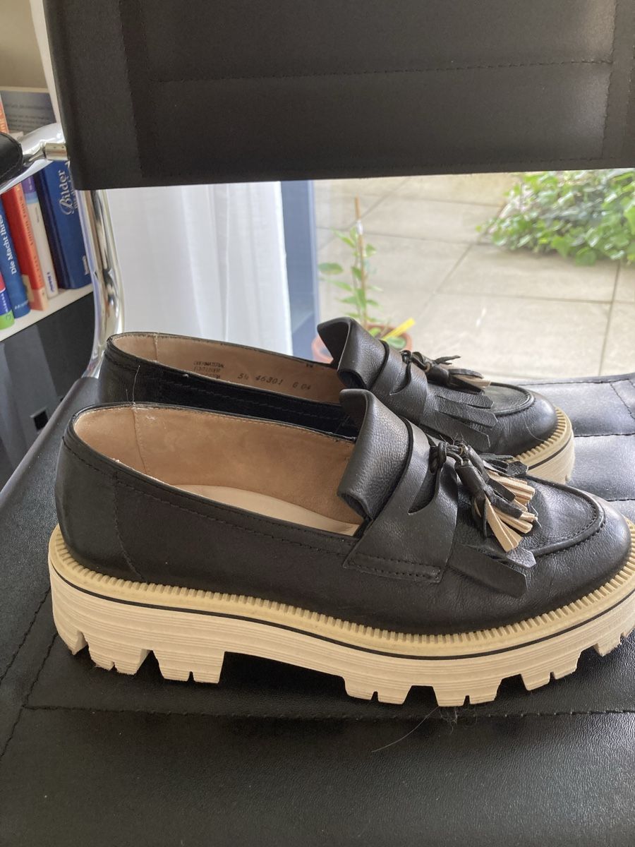 Paul Green Damenschuhe: Paul Green Mocassin schwarz/beige 38,5 – Gebraucht aus Zuchwil von Mauz2 1