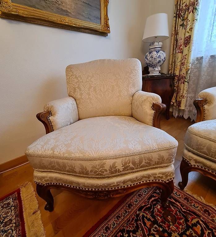 Divani: Hochwertiges antik Louis Philippe Sofa + 2 Sessel – Usato da Luzern venduto da triandria 3