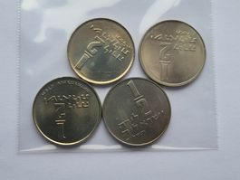 Israel 1/2 Lira 1973-1974-1975-1976 Stgl
