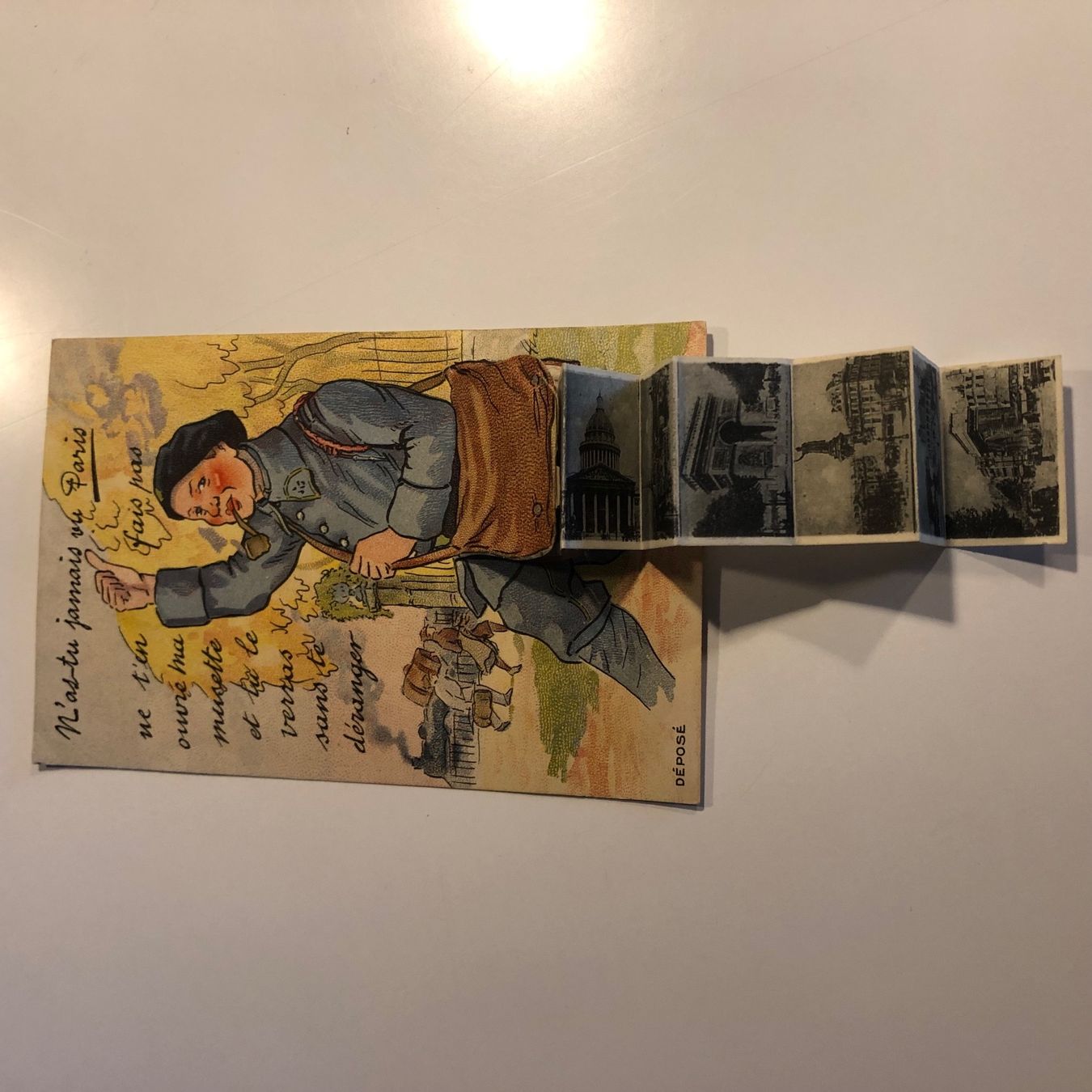 Ansichtskarten: Leporello LITHO Ansichtskarte um 1910 – Gebraucht aus Lufingen von Rac0 1