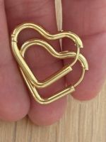 Luxus Elegante Edelsthal Kreolen Ohrschmuck  Farbe: Gold
