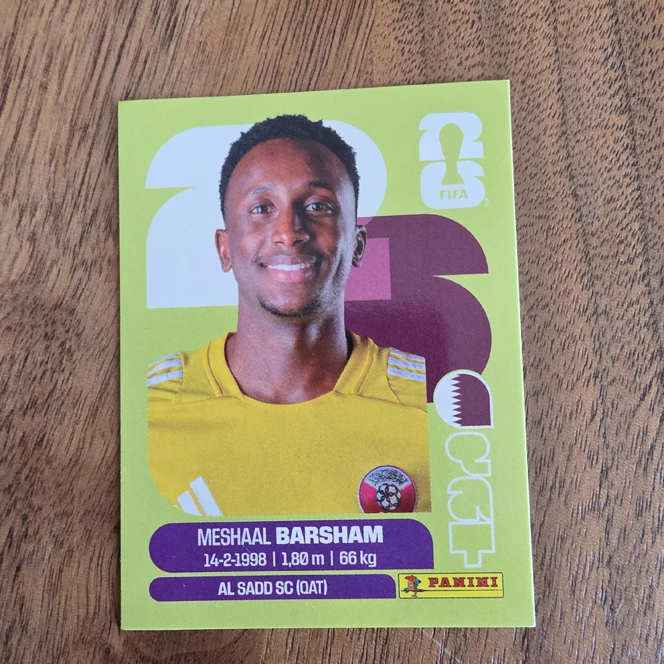 Panini Cartes à collectionner: Panini  Meshaal Barsham QAT2 – Neuf avec emballage d'origine à Buchs AG par LogoParts