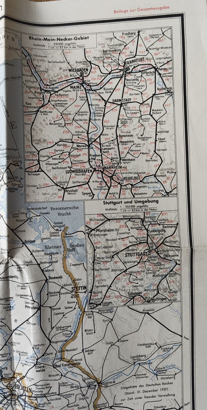 Documenti: Originale Karte DB - Deutsche Bahn, Kursbuch 1958 – Nuovo (secondo la descrizione) da Biberist venduto da Slick 3