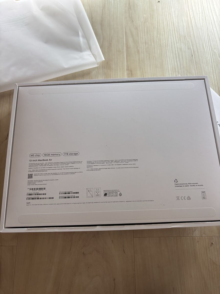 Apple Notebooks: 13-inch MacBook Air M5 chip – Neu (gemäss Beschreibung) aus Matzingen von Baumi_C 5