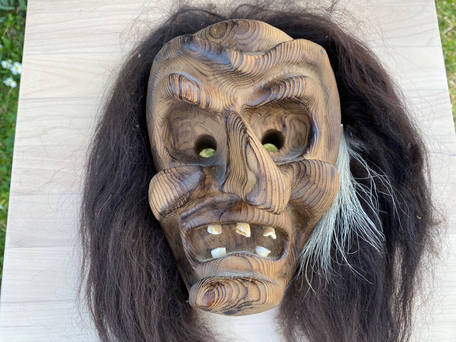 Sonstige Antiquitäten & Kunst: sehr schöne Walliser / Lötschentaler Holzmaske – Gebraucht aus Feldbach von Fea1 3
