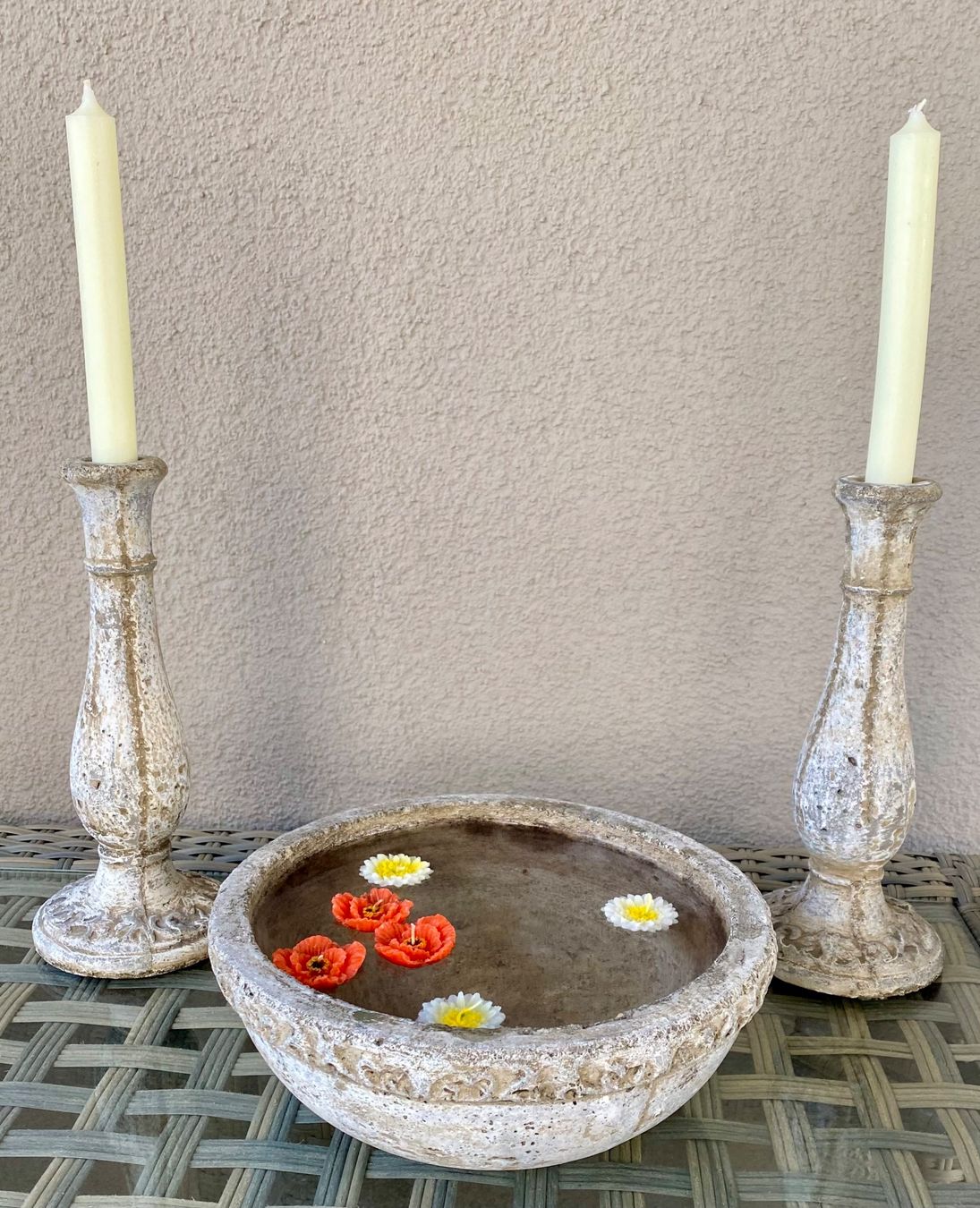 Tutte le decorazioni: Kerzenständer mit Wasser-Becken – Usato da Reichenburg venduto da Noxima