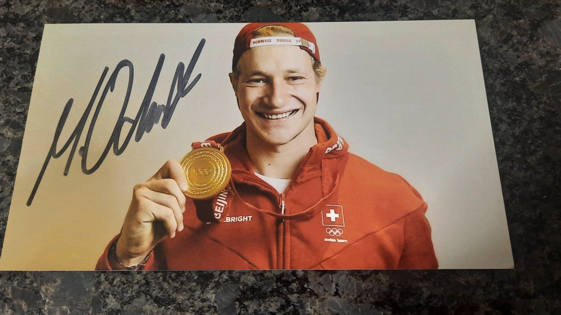 Autografi: Autogramm Marco Odermatt – Usato da Schmerikon venduto da Olympia04