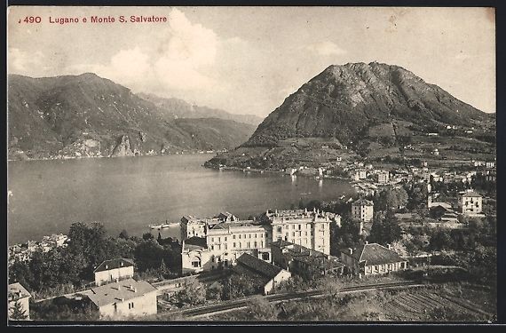 Cartoline postali: AK Lugano, Lugano e Monte S. Salvatore – Usato da Berlin venduto da bartko-reher