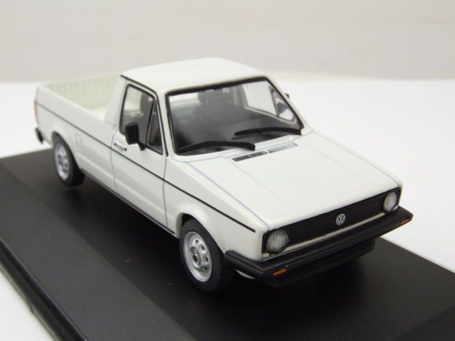 Volkswagen Modellini d'auto: VW Caddy I 14D Pick Up 1978-1992/2007 weiss / schwarz   1:43 – Nuovo e nell'imballaggio originale da Gerlafingen venduto da espero88 6