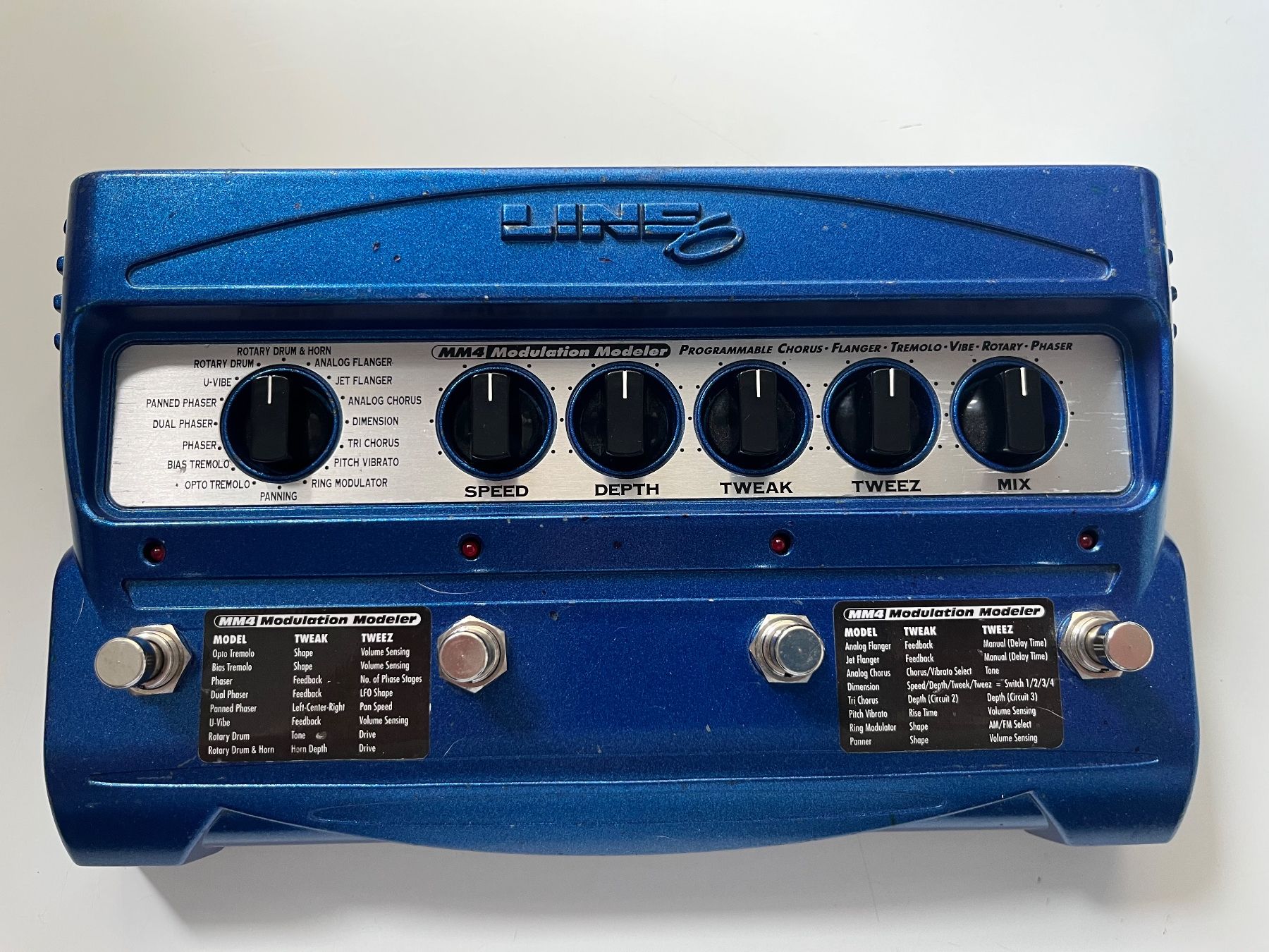 Line 6 Musikinstrumente: LINE 6 MM4 Modulation Modeller inks. original Netzteil – Gebraucht aus Hünenberg See von tonybee