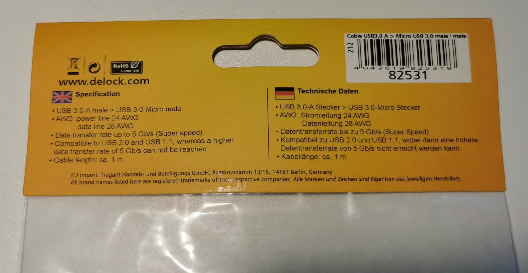 Cavi: Neues USB 3.0 Kabel - USB3-A Micro USB-3 1 Meter – Nuovo e nell'imballaggio originale da Oberwangen b. Bern venduto da Vittorio0 1