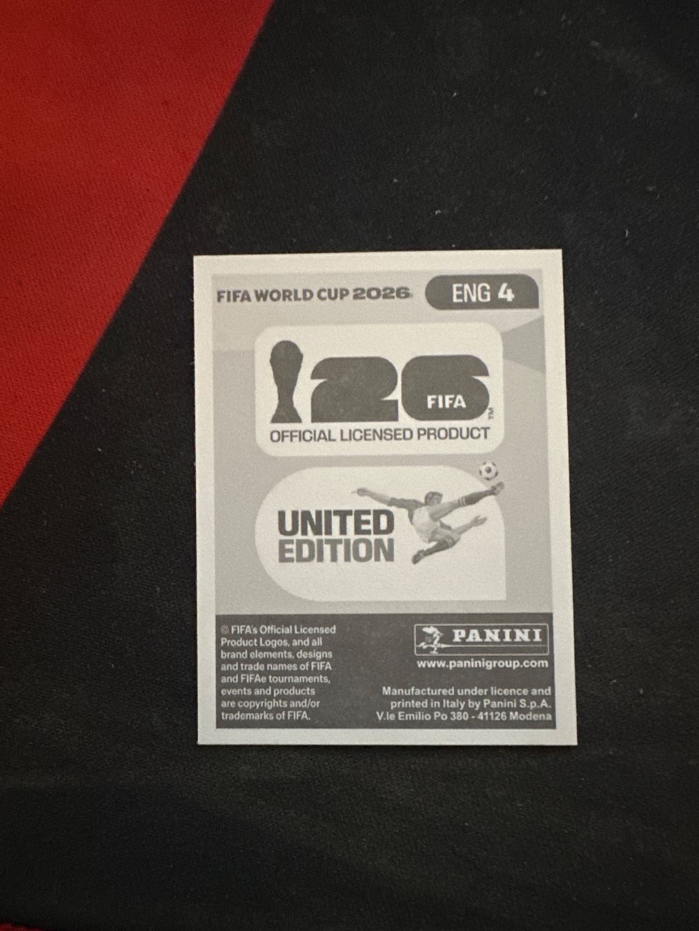 Panini Carte collezionabili: Panini FIFA WM 2026 Sticker - ENG 4 – Usato da Sulz AG venduto da DealWerk 1