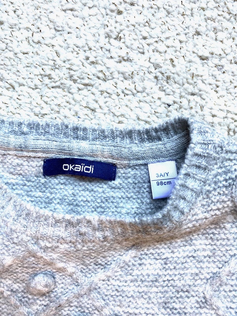 Sonstige Mädchenkleider: Mädchen Strickweste, von Okaidi Gr. 98 – Gebraucht aus Uster von ros_pym8 3