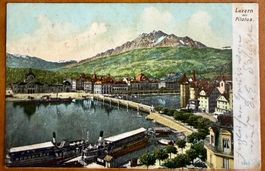 AK: Luzern - Dampfschiff  1906