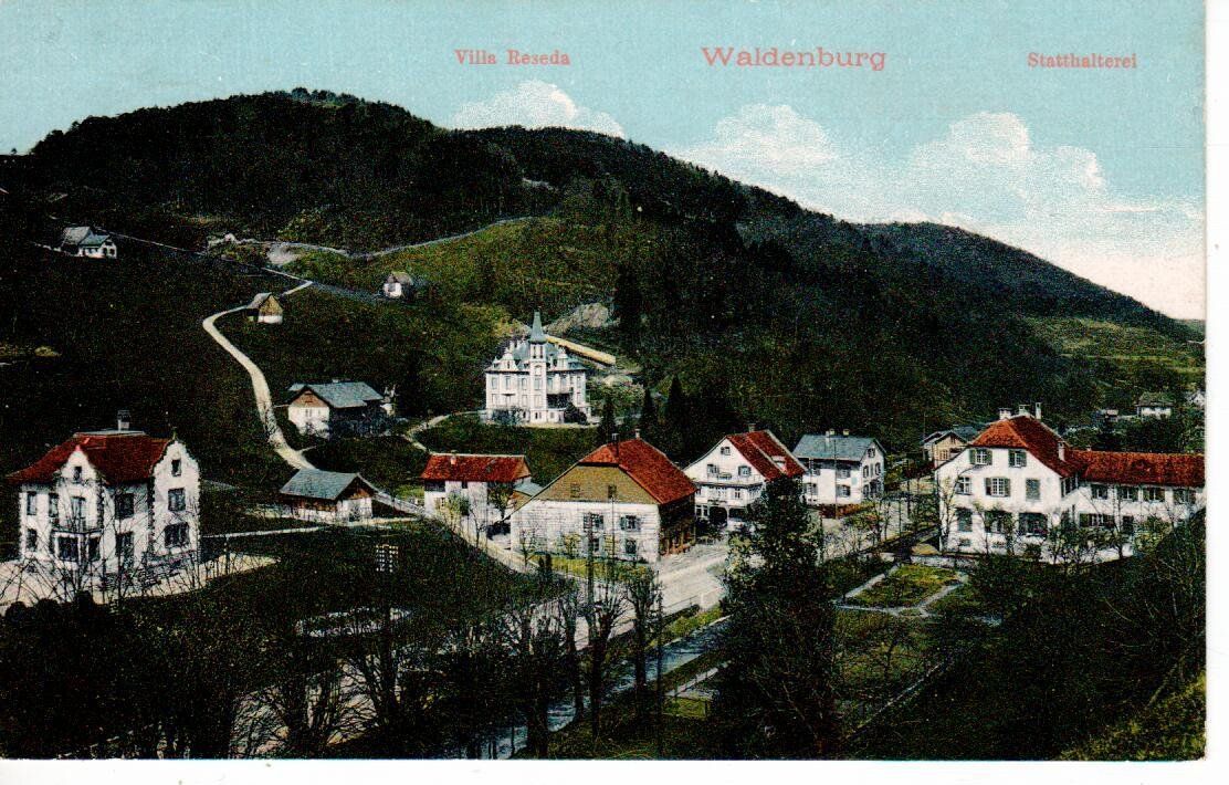 Ansichtskarten: Waldenburg 1912 - Bahnpost – Gebraucht aus Wolhusen von Curver9