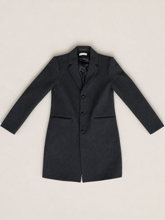 Manteau long Pier One homme gris anthracite