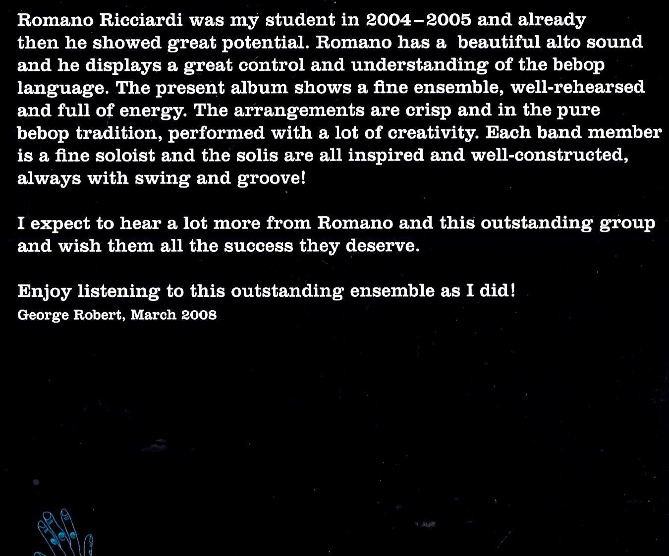 CD: Romano Ricciardi REMEMBERING BIRD Steve Fishwick Jazz CD – Usato da Kandergrund venduto da Sososo 5