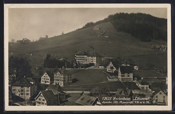 Ansichtskarten: Speicher /Appenzell, Ferienheim Libanon – Gebraucht aus Berlin von bartko-reher