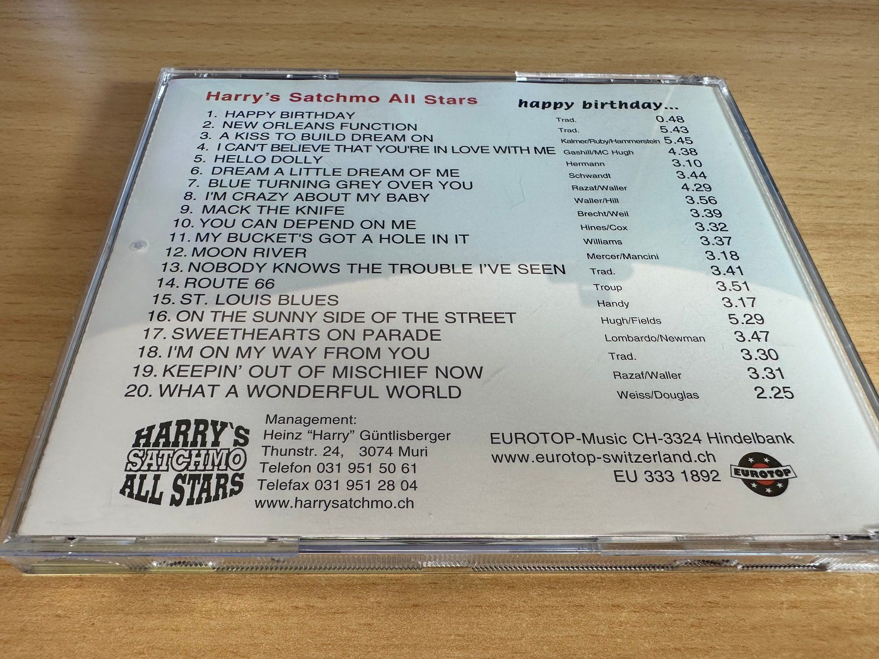 CD: Harry's Satchmo All Stars - Happy Birthday – Usato da Rikon im Tösstal venduto da Alpenmutz 1
