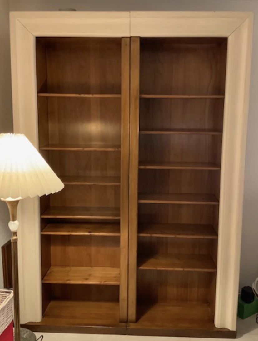 Scaffali: Bibliothèque double en noyer massif – Usato da Corseaux venduto da Mililaforet75 2