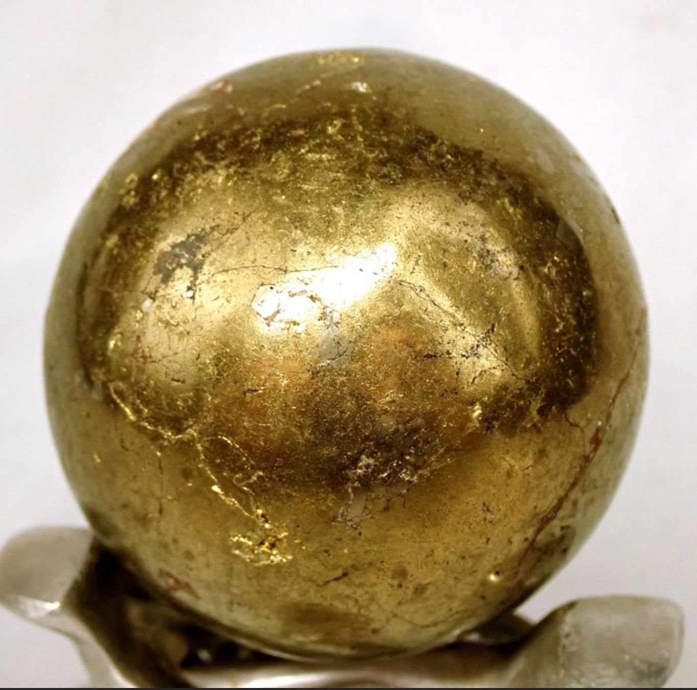 Minerali & Pietre curative: Seltene goldene Chalkopyrit-Kugel – Usato da Winterthur venduto da ArT-78