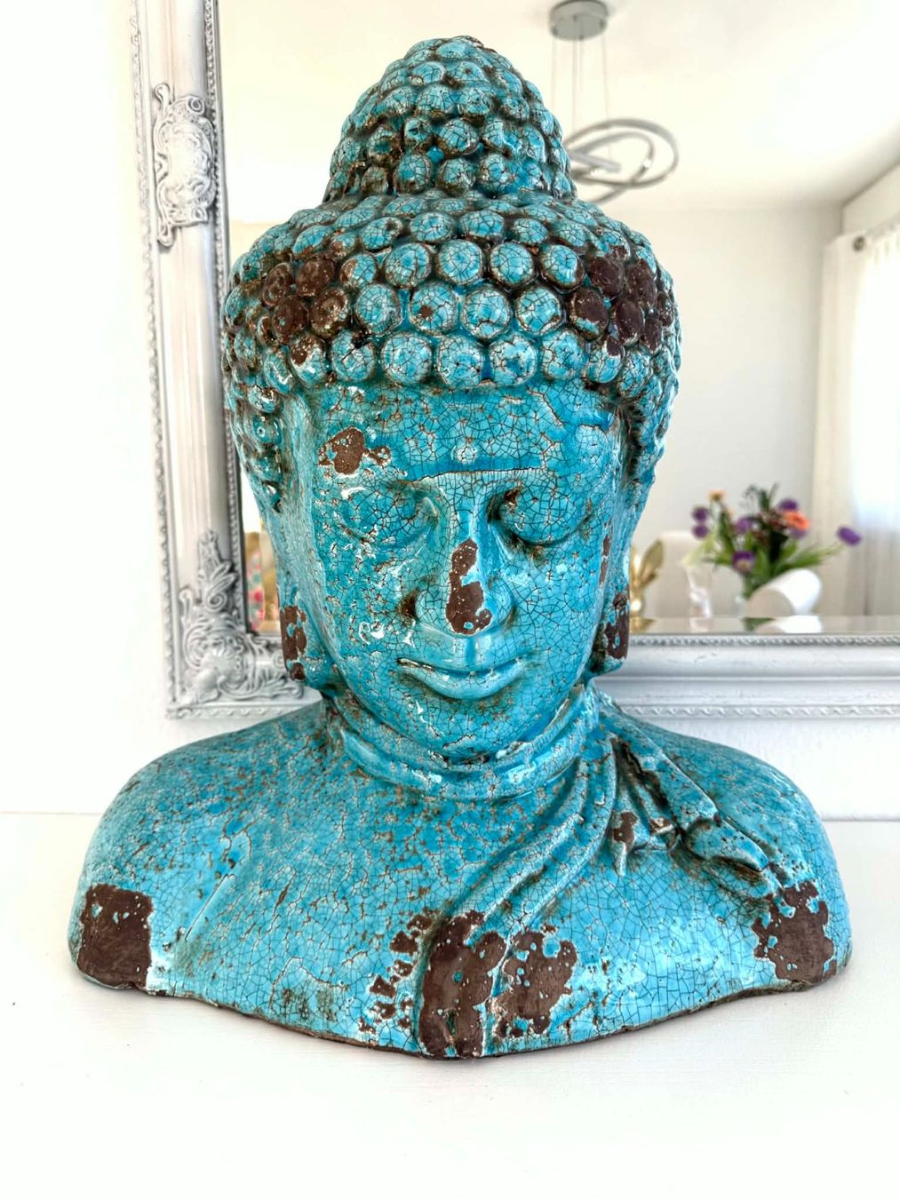Statuette: TOP Deko Objekt - einzigartige Buddha Blau Vintage – Usato da Bern venduto da Miraitrading