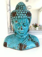 TOP Deko Objekt - einzigartige Buddha Blau Vintage