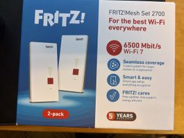 FRITZ Mesh Set 2700 Wi-Fi 7 2-Pack System Neu in OVP