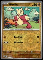 Pokémon Mienfoo 096/182 Rev. Holo  EN SV04 Paradox Rift