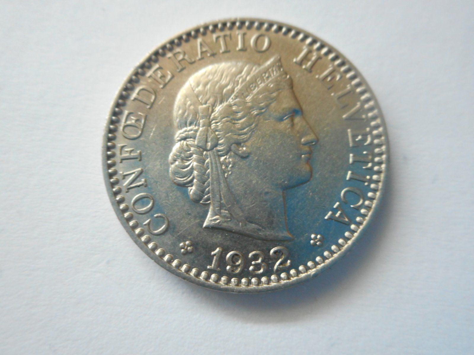 Alle Münzen: 20 Rp. 1932 – Gebraucht aus Kriegstetten von pizlad2010
