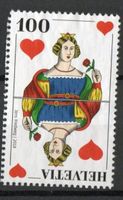 2018 - Sondermarken "Schweizer Jass" - Herz-Dame