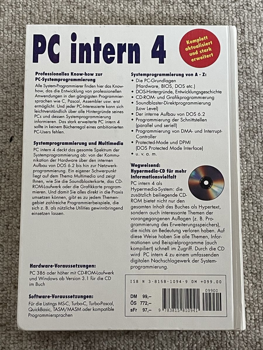 Libri: PC Intern 4 Buch - Geballte Information auf 1400 Seiten + CD – Usato da Ehrendingen venduto da renue 1