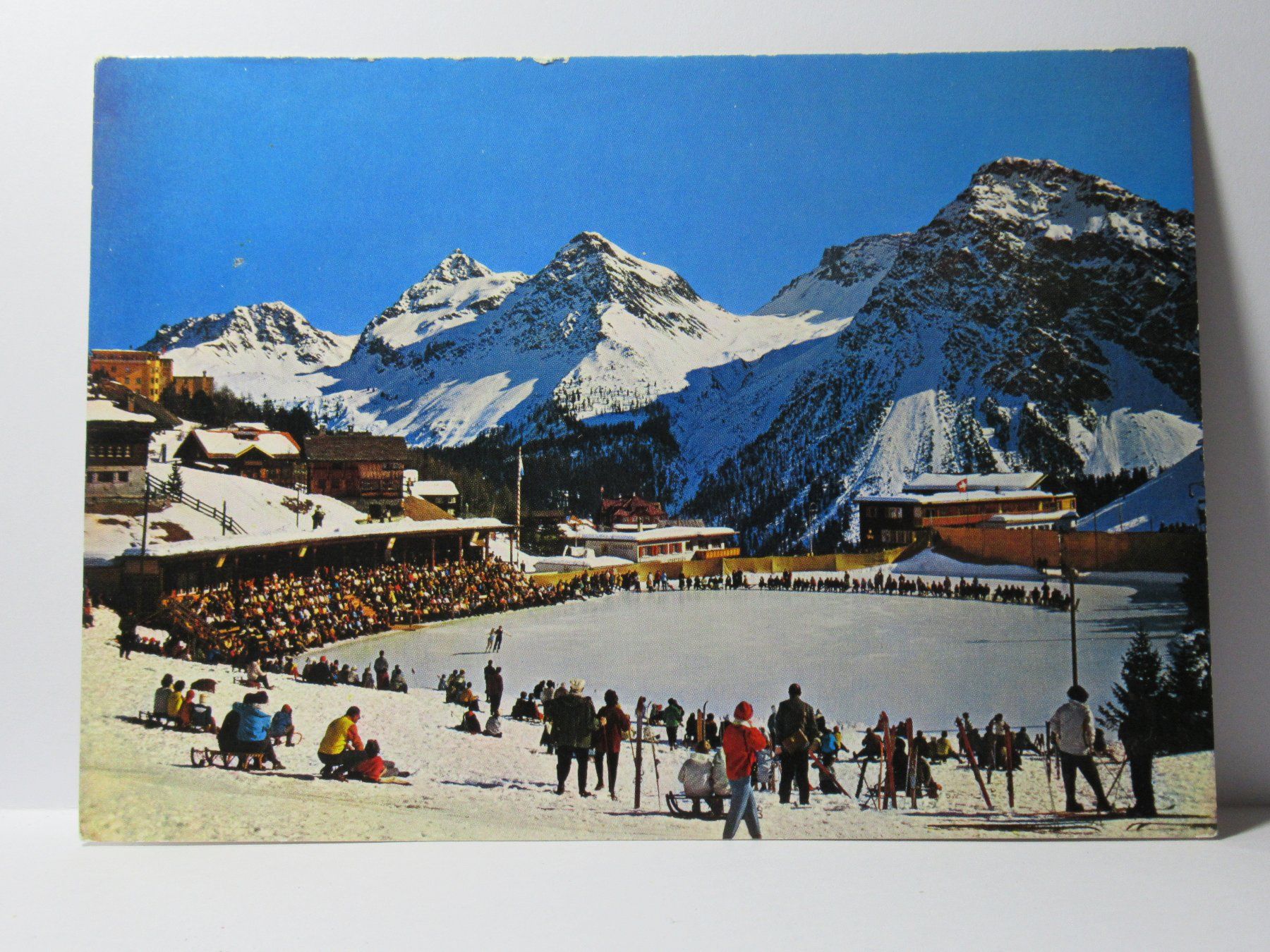 Ansichtskarten: Inner - Arosa , Eisbahn  1968 – Gebraucht aus Grenchen von Bluemchen1900