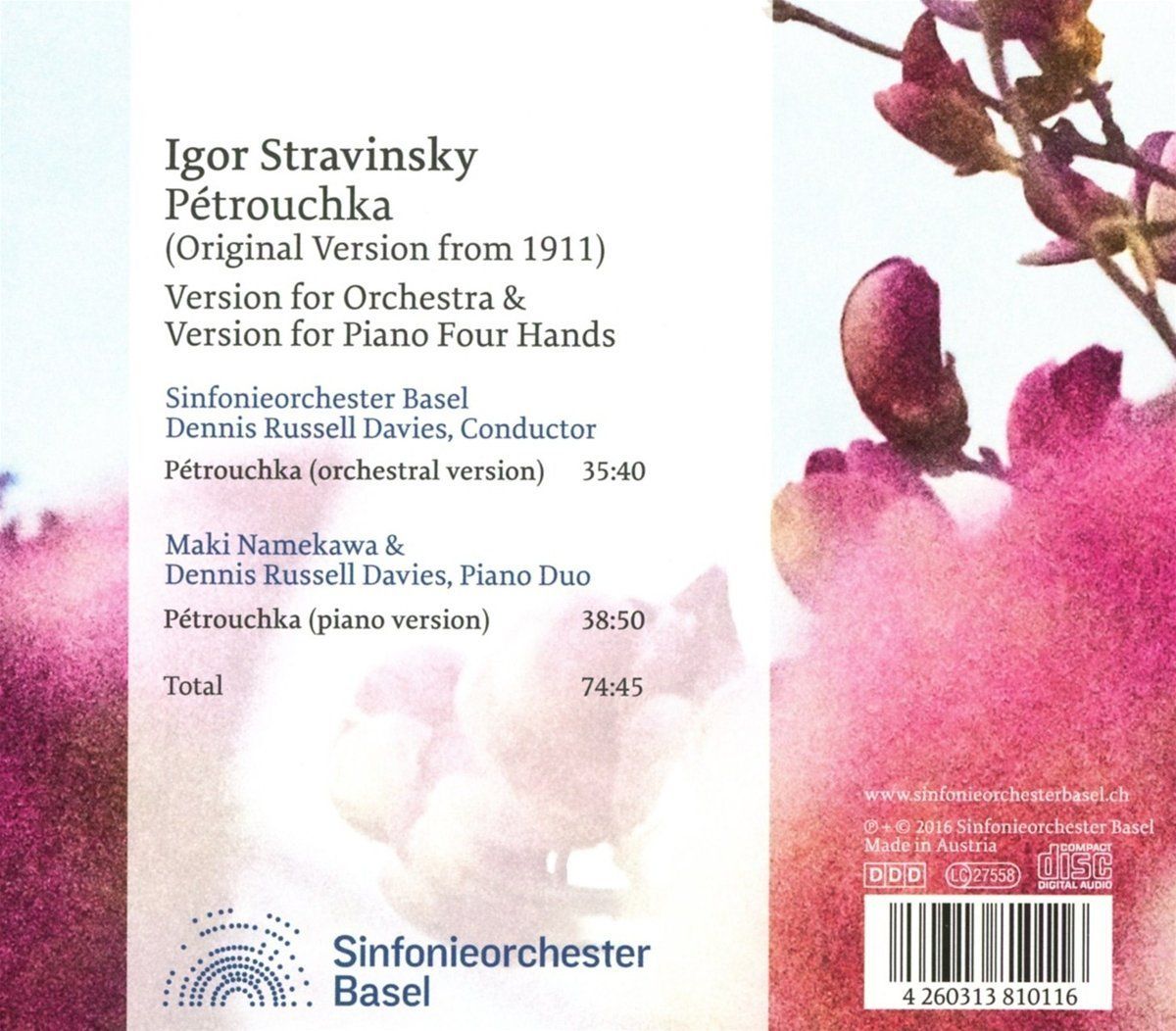 CD: Igor Stravinsky - Pétrouchka, Dennis Russell Davies – Nuovo e nell'imballaggio originale da Unterbäch venduto da tuqsa 1