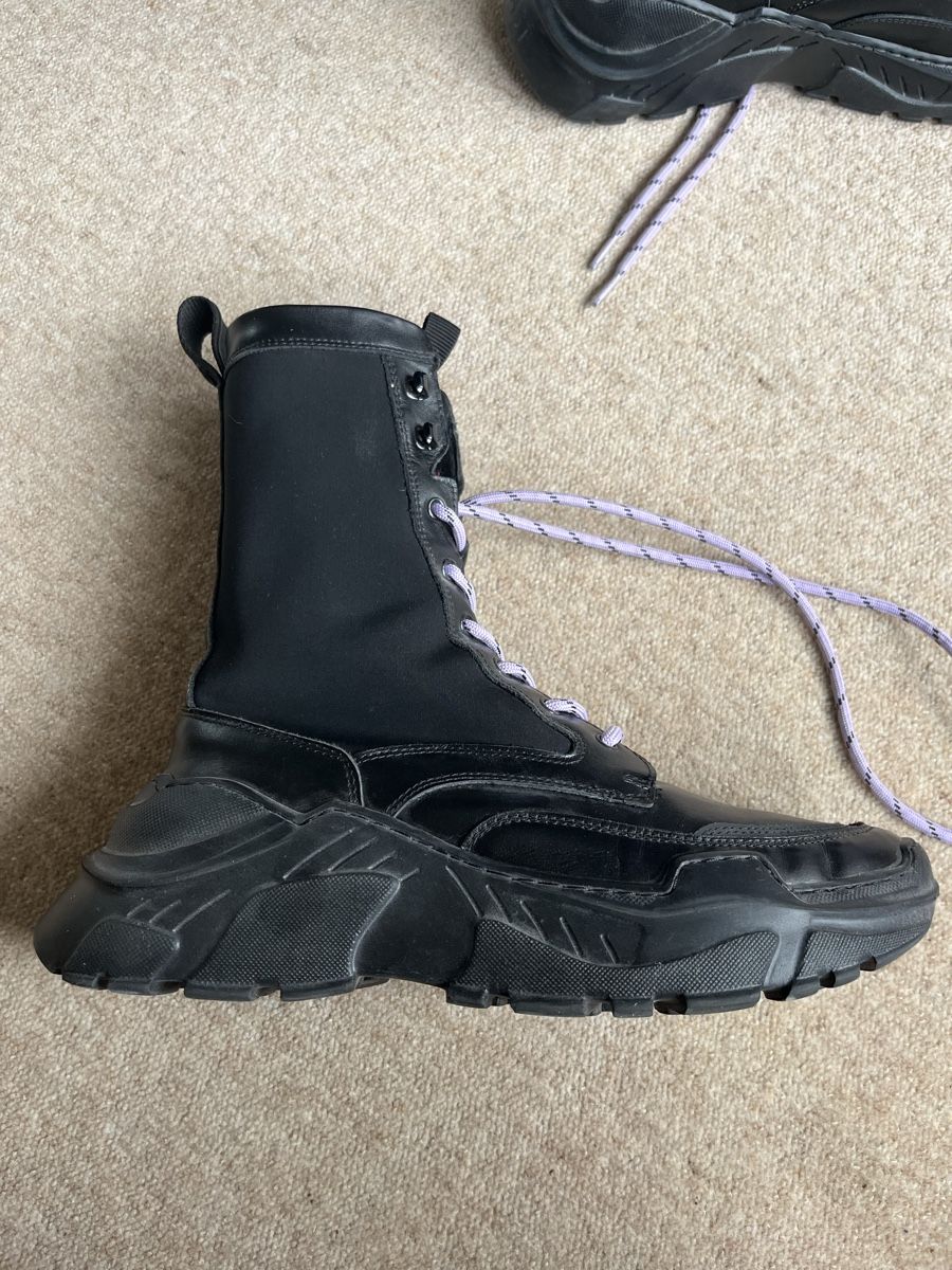 Scarpe da uomo: schwarze Lederboots – Nuovo (secondo la descrizione) da Gelterkinden venduto da ali_s2yh 4