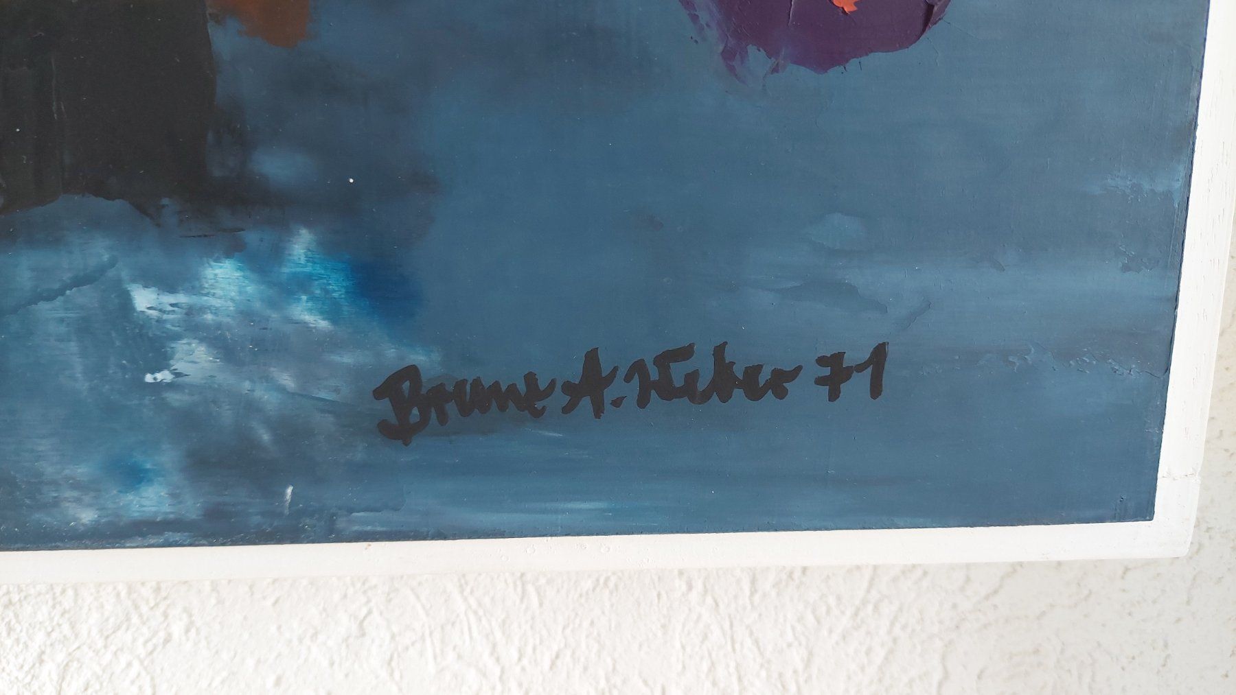Gemälde: Oelbild von Bruno A.Weber. 1971 – Gebraucht aus Bollingen von Jan07 2