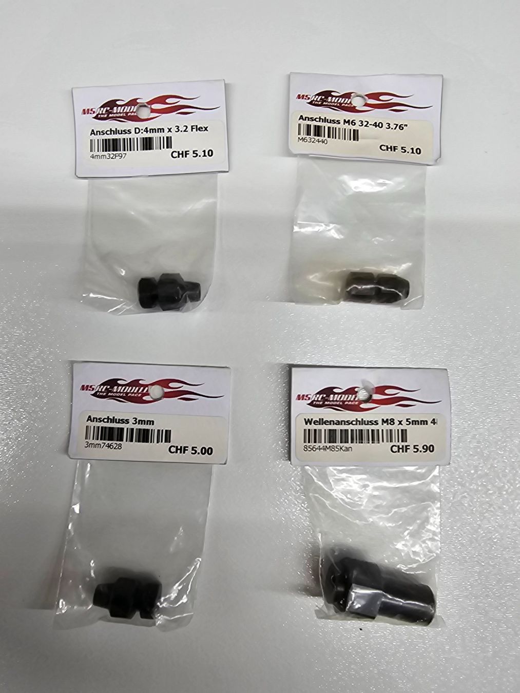 Modellismo RC: 4stk. Wellenanschluss Set 14 – Nuovo e nell'imballaggio originale da Rüti ZH venduto da Madeira14