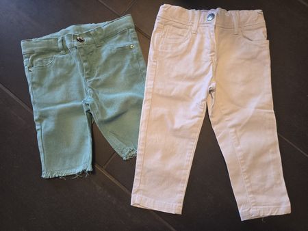 2x Shorts/Capri Hosen, Gr. 98-104 (3-4 Jahre)