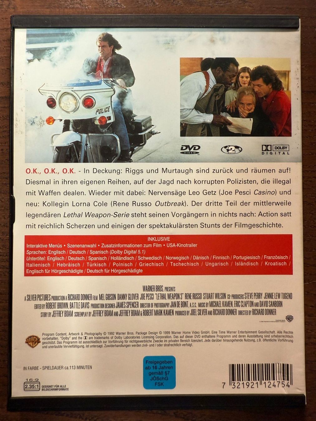 Tous les DVDs: Lethal Weapon 3 – D'occasion à Zürich par FilmFreunde 1