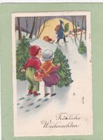 Kitsch Kinder Weihnachten Weihnachtsbäume 1928