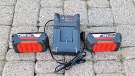 2 Lith. Akkus inkl. Ladegerät 36V Bosch Advanced Home&Garden