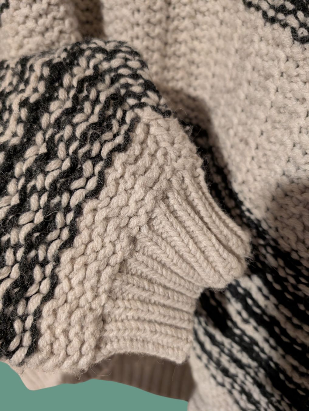 Pulls & Sweat-shirts: Gestreifter Vintage-Grobstrickpullover – D'occasion à St. Gallen par nadinewho 3