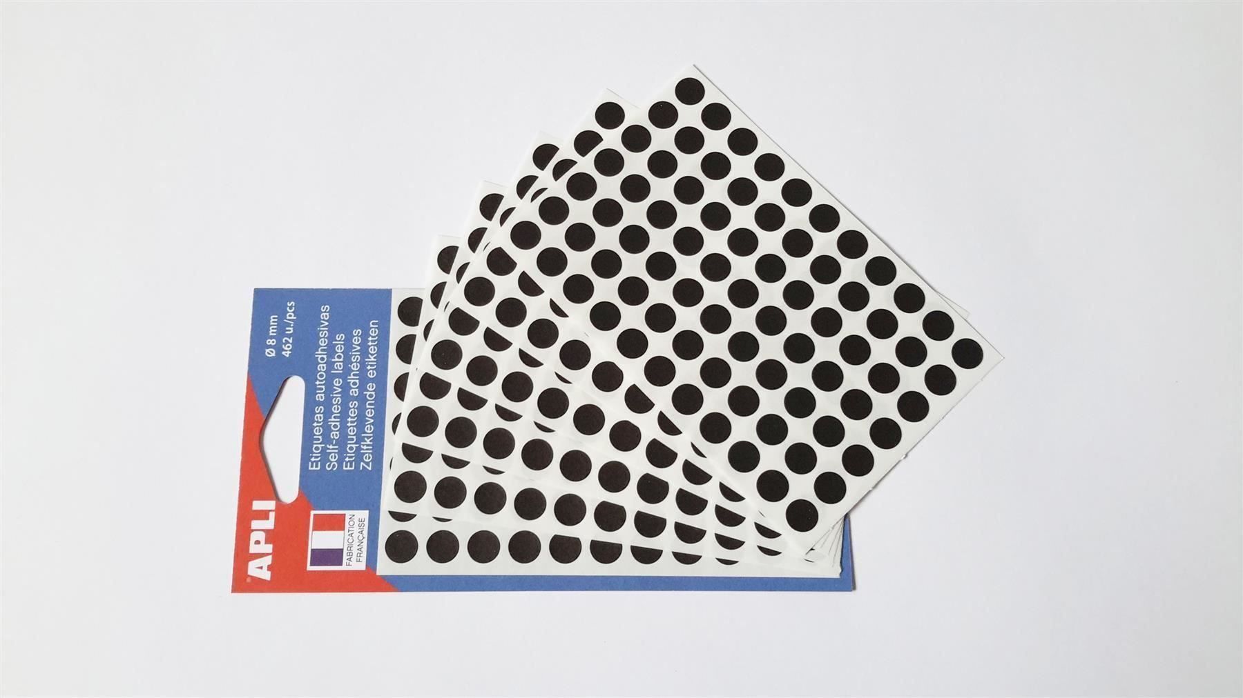 Sticker: Markierungspunkte, schwarz, 8mm, 462 St. – Nuovo e nell'imballaggio originale da St. Gallen venduto da cointec 3