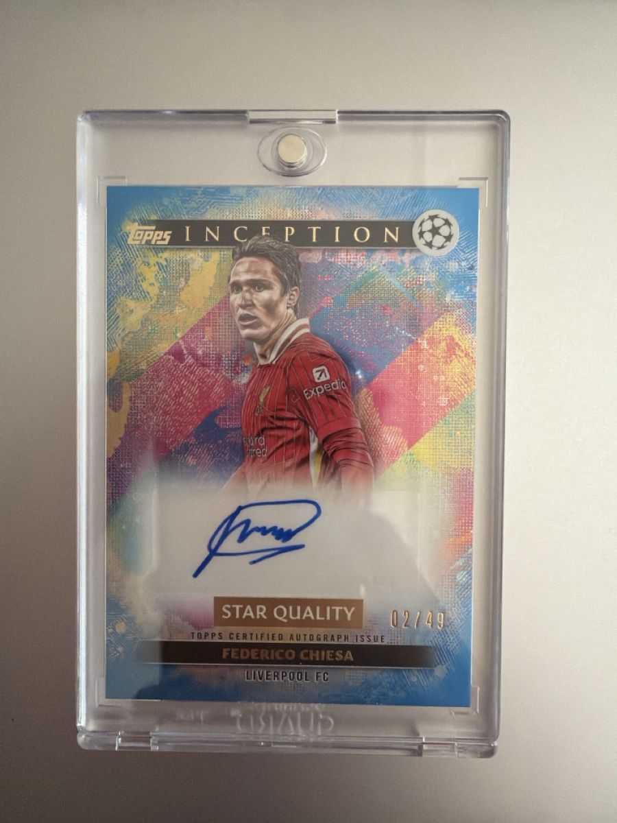 Topps Sammelbilder & Trading cards: Federico Chiesa / Topps Inception / Autograph /49 – Neu und originalverpackt aus Basel von and_tgr6