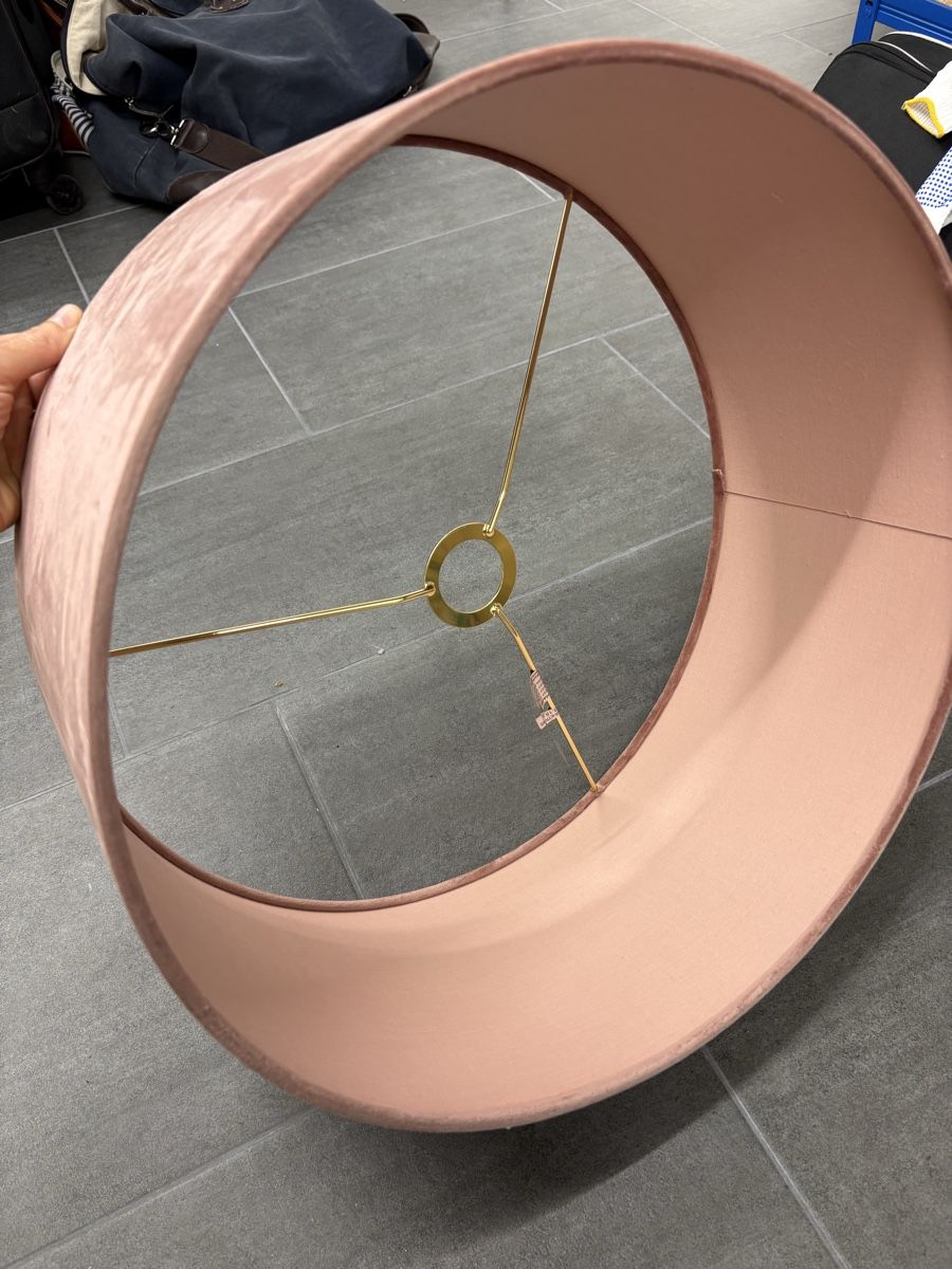 Paralumi: Lamp shade in pink velvet  – Nuovo (secondo la descrizione) da St. Gallen venduto da ott_f827 1