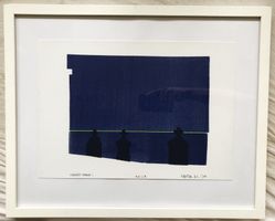 Original-Farbradierung / Lithografie „Cserkút Kreuze I“ - EA
