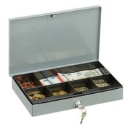 Geldkassette abschließbar 	•	Abschließbar und sicher