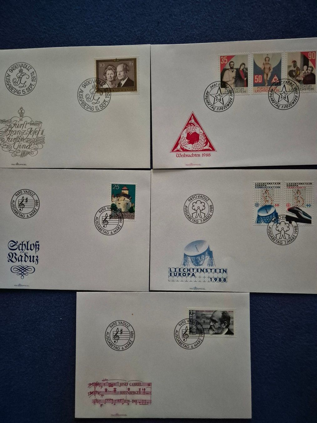 Tous les timbres: Ersttagsbriefe FL – D'occasion à Steinhausen par Scrashel