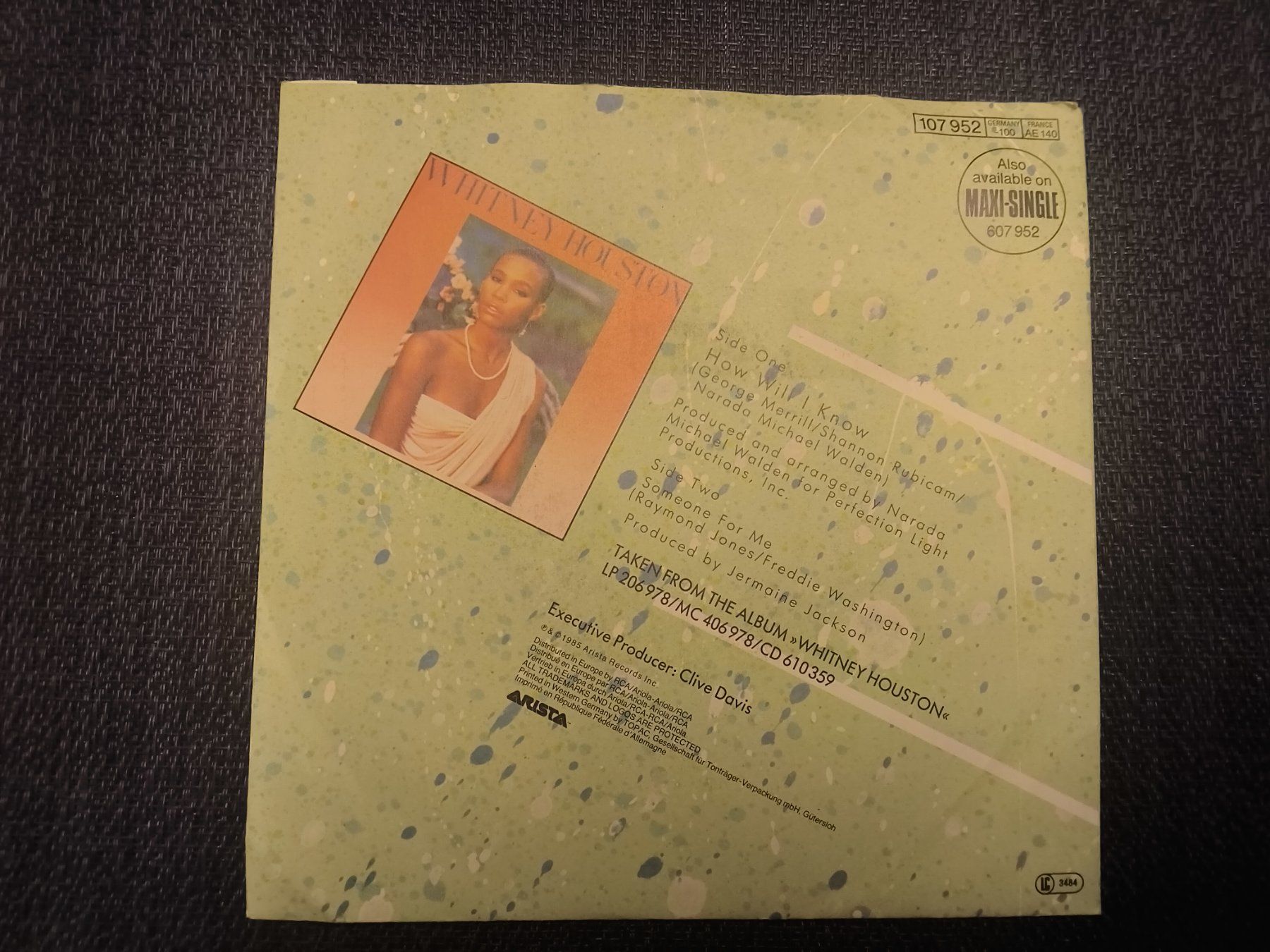 Dischi in vinile: VINYL Single: Whitney Houston - How will I know – Usato da Allschwil venduto da marketingprojects 2